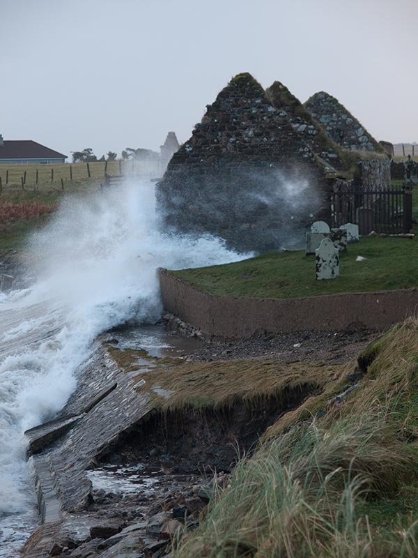 Waves crashing