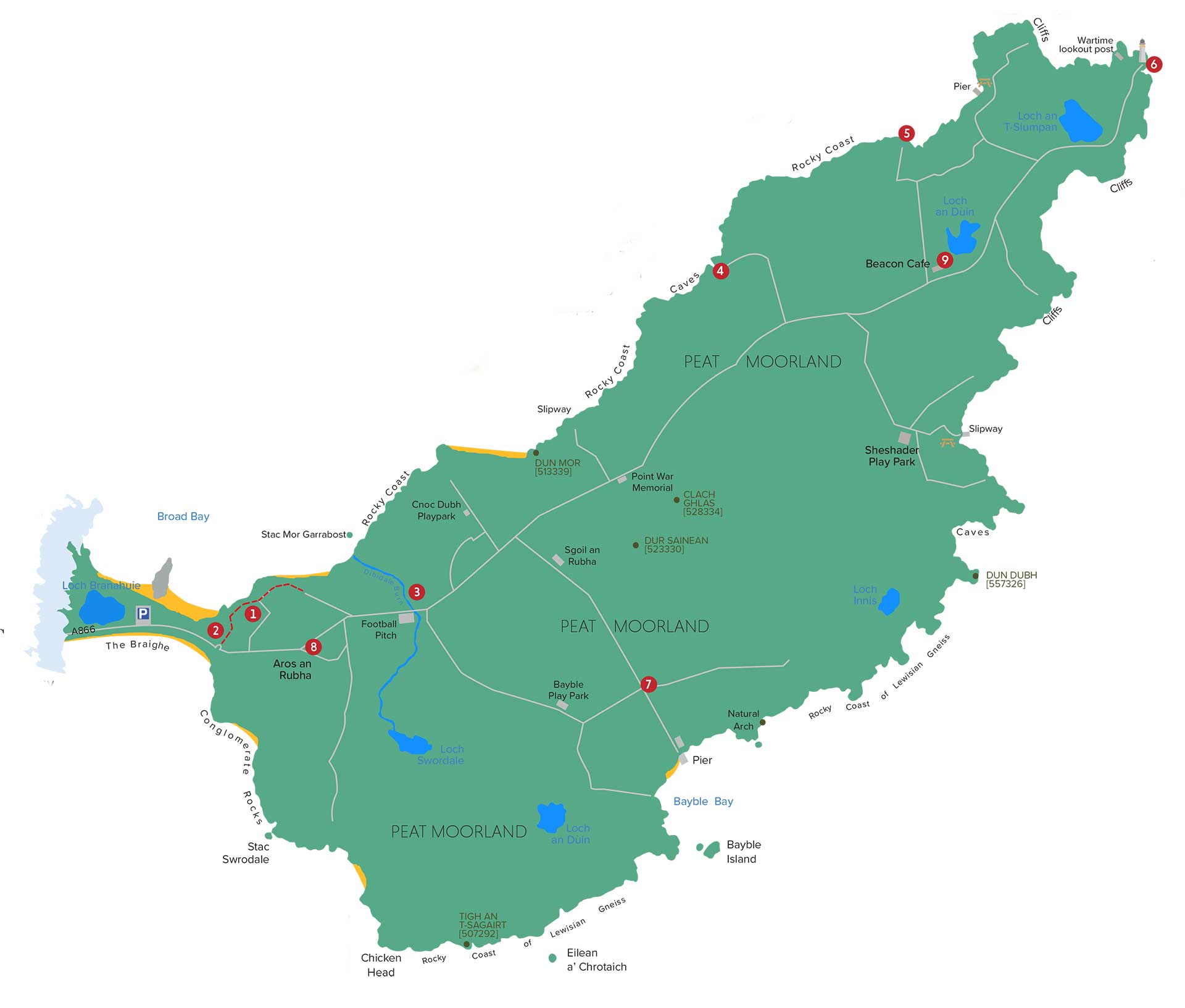 Map of Point | The Ui Church Aignish